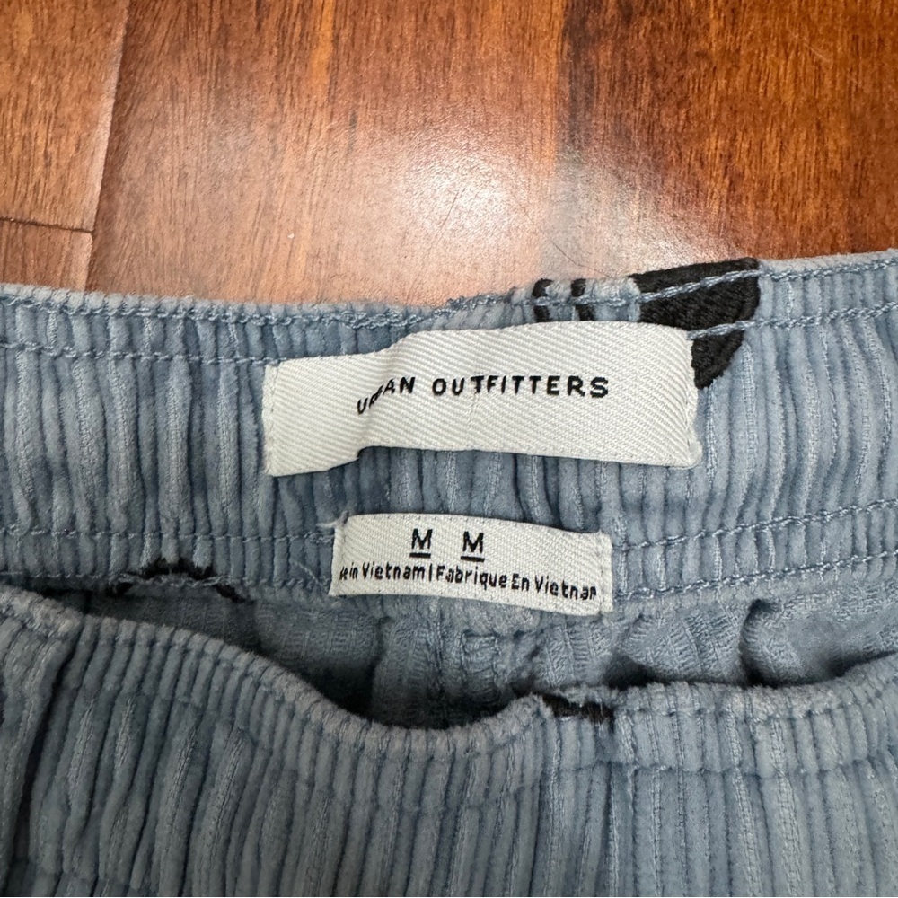 Urban Outfitters Yin Yang Smiley Face Corduroy Pants Drawstring Size Medium - Picture 6 of 10